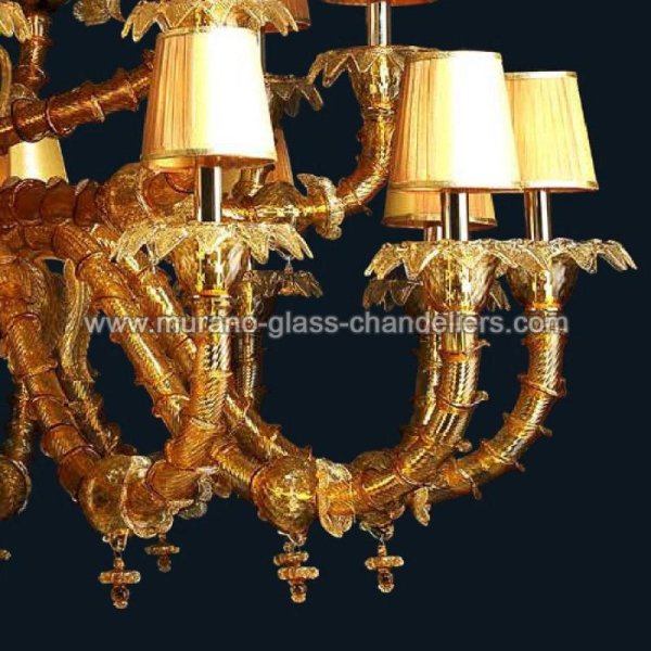 MURANO GLASS CHANDELIERSۥꥢͥ󥬥饹ǥꥢ28HONEYסW1750H1850mm