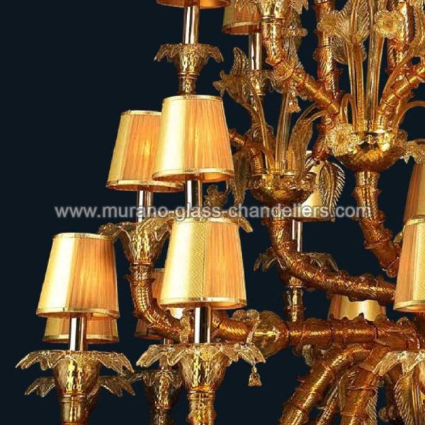 MURANO GLASS CHANDELIERSۥꥢͥ󥬥饹ǥꥢ28HONEYסW1750H1850mm