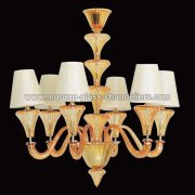 【MURANO GLASS CHANDELIERS】イタリア・ヴェネチアンガラスシャンデリア6灯「MERIDIANA」（W800×H850mm）<img class='new_mark_img2' src='https://img.shop-pro.jp/img/new/icons1.gif' style='border:none;display:inline;margin:0px;padding:0px;width:auto;' />