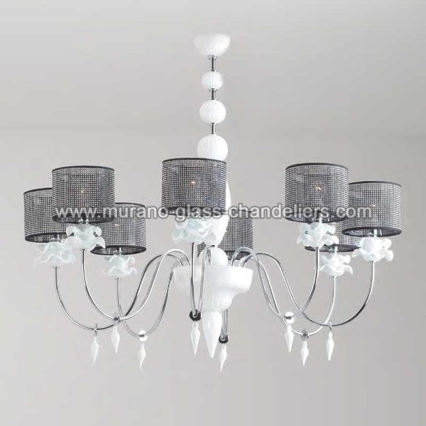 MURANO GLASS CHANDELIERSۥꥢͥ󥬥饹ǥꥢ8RACHELEסW1050H950mm