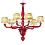【MURANO GLASS CHANDELIERS】イタリア・ヴェネチアンガラスシャンデリア6灯「MERIDIANA」（W920×H820mm）<img class='new_mark_img2' src='https://img.shop-pro.jp/img/new/icons1.gif' style='border:none;display:inline;margin:0px;padding:0px;width:auto;' />
