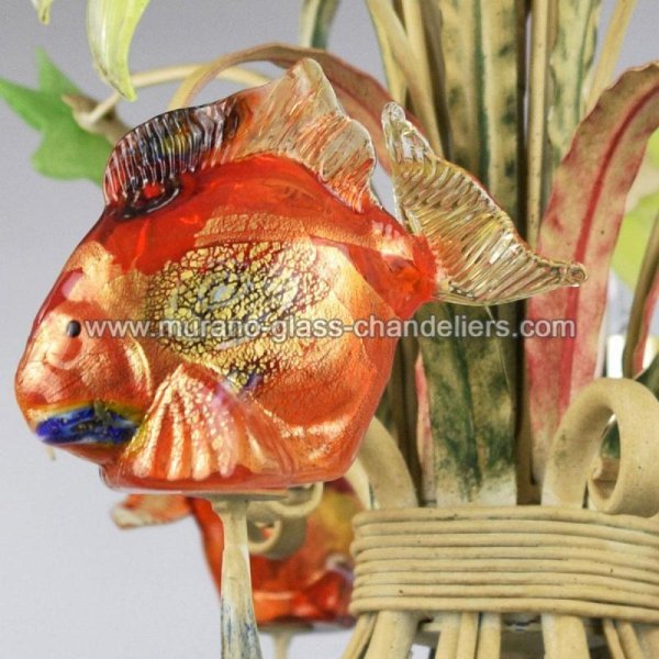 MURANO GLASS CHANDELIERSۥꥢͥ󥬥饹ǥꥢ5CORALLOסW500H500mm