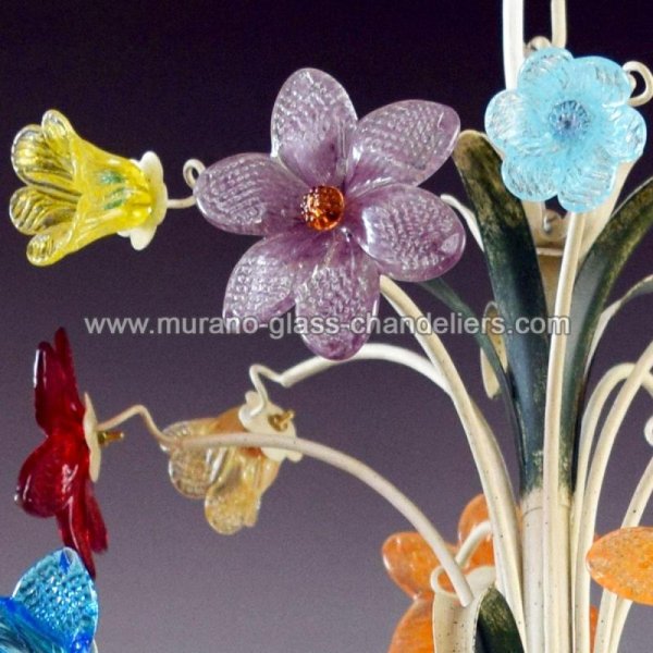 MURANO GLASS CHANDELIERSۥꥢͥ󥬥饹ǥꥢ5CREMAסW500H500mm