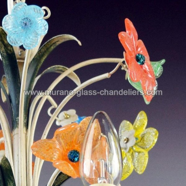 MURANO GLASS CHANDELIERSۥꥢͥ󥬥饹ǥꥢ5CREMAסW500H500mm