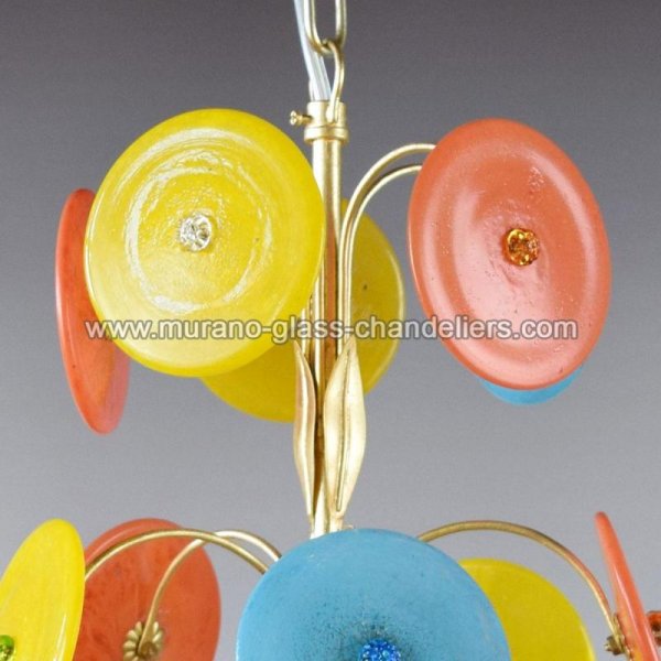 MURANO GLASS CHANDELIERSۥꥢͥ󥬥饹ǥꥢ5DISCO D'OROסW400H450mm