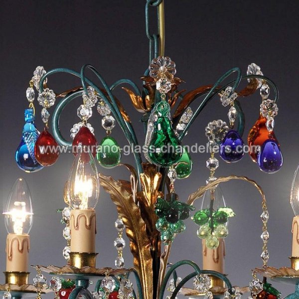 MURANO GLASS CHANDELIERSۥꥢͥ󥬥饹ǥꥢ6FRUTTETOסW600H600mm