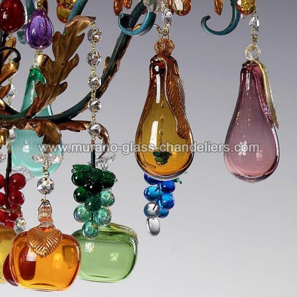 MURANO GLASS CHANDELIERSۥꥢͥ󥬥饹ǥꥢ6FRUTTETOסW600H600mm