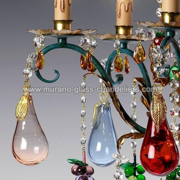 MURANO GLASS CHANDELIERSۥꥢͥ󥬥饹ǥꥢ6FRUTTETOסW600H600mm