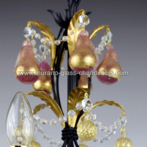 MURANO GLASS CHANDELIERSۥꥢͥ󥬥饹ǥꥢ5GRAPPOLIסW500H600mm