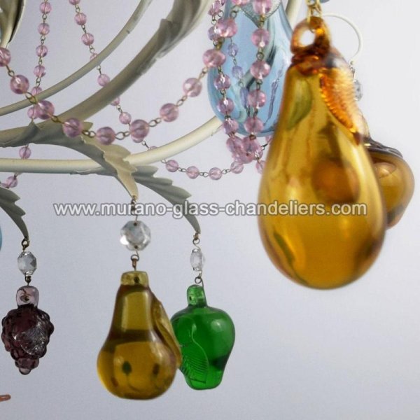 MURANO GLASS CHANDELIERSۥꥢͥ󥬥饹ǥꥢ6MELA BIANCAסW850H850mm