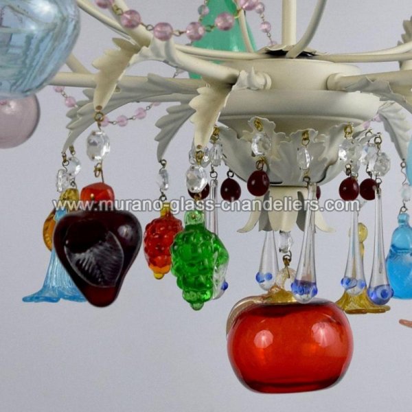 MURANO GLASS CHANDELIERSۥꥢͥ󥬥饹ǥꥢ6MELA BIANCAסW850H850mm