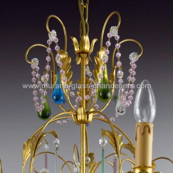 MURANO GLASS CHANDELIERSۥꥢͥ󥬥饹ǥꥢ8MELA D'OROסW850H850mm