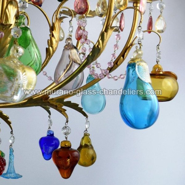 MURANO GLASS CHANDELIERSۥꥢͥ󥬥饹ǥꥢ8MELA D'OROסW850H850mm