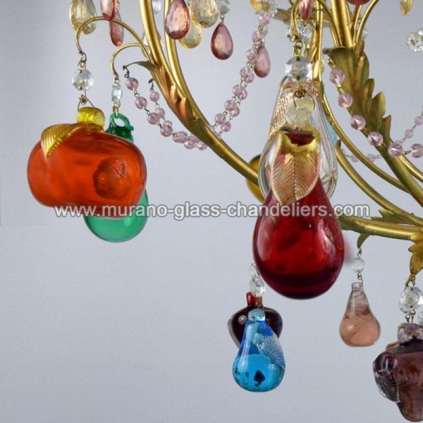 MURANO GLASS CHANDELIERSۥꥢͥ󥬥饹ǥꥢ8MELA D'OROסW850H850mm