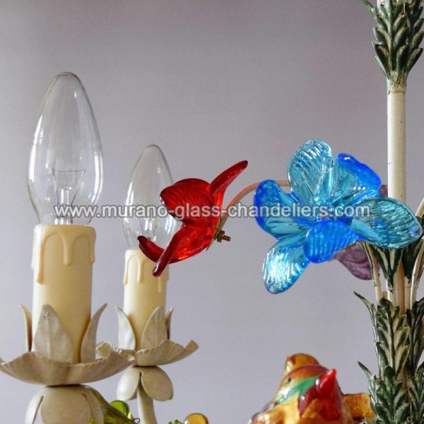 MURANO GLASS CHANDELIERSۥꥢͥ󥬥饹ǥꥢ5UCCELLINIסW450H550mm