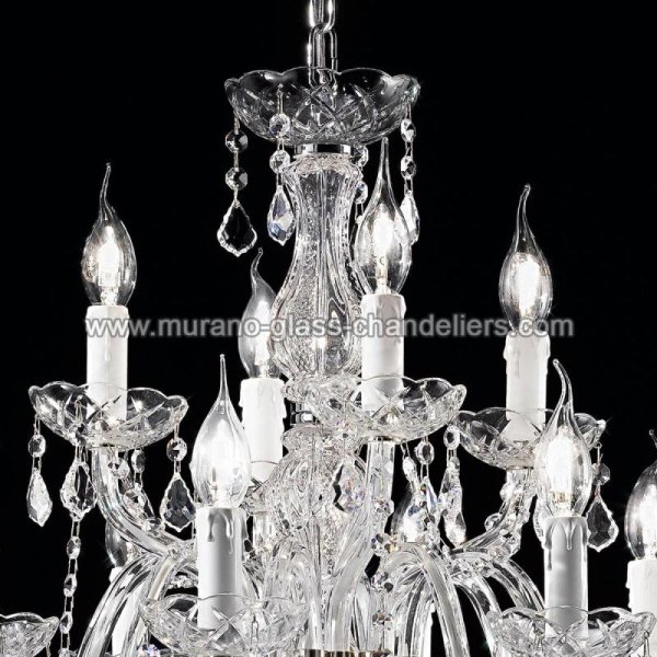 MURANO GLASS CHANDELIERSۥꥢͥ󥬥饹ǥꥢ12ALFIERIסW610H640mm