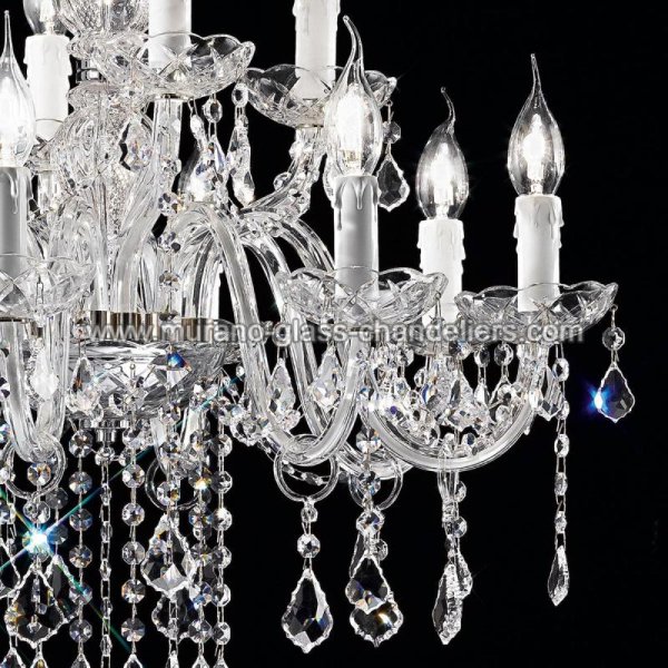 MURANO GLASS CHANDELIERSۥꥢͥ󥬥饹ǥꥢ12ALFIERIסW610H640mm