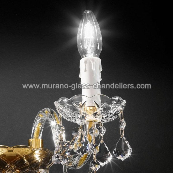 MURANO GLASS CHANDELIERSۥꥢͥ󥬥饹饤2ALFIERIסW310D260H280mm