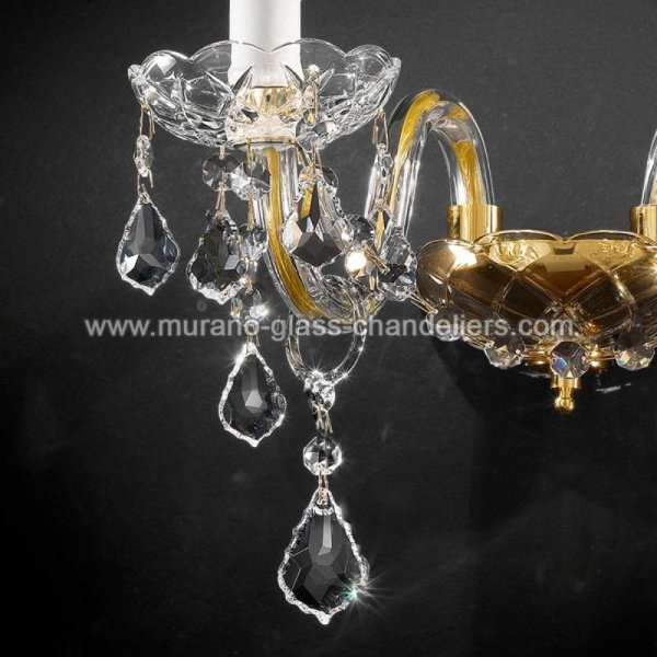 MURANO GLASS CHANDELIERSۥꥢͥ󥬥饹饤2ALFIERIסW310D260H280mm