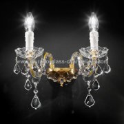 【MURANO GLASS CHANDELIERS】イタリア・ヴェネチアンガラスウォールライト2灯「ALFIERI」（W310×D260×H280mm）<img class='new_mark_img2' src='https://img.shop-pro.jp/img/new/icons1.gif' style='border:none;display:inline;margin:0px;padding:0px;width:auto;' />