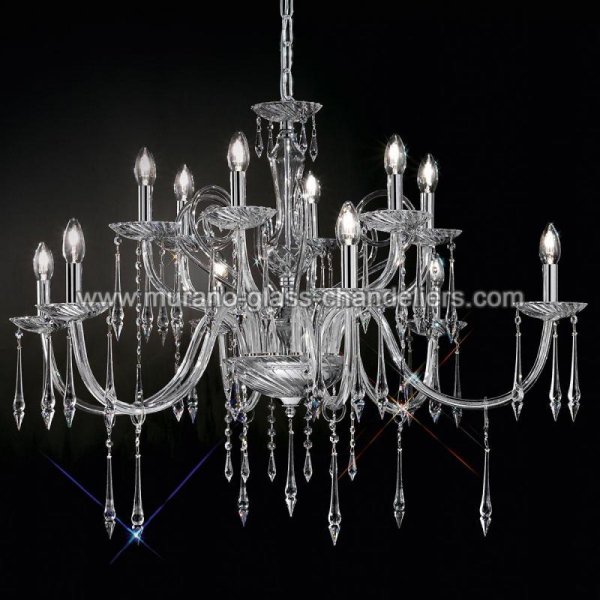 MURANO GLASS CHANDELIERSۥꥢͥ󥬥饹ǥꥢ12AMADEOסW960H730mm