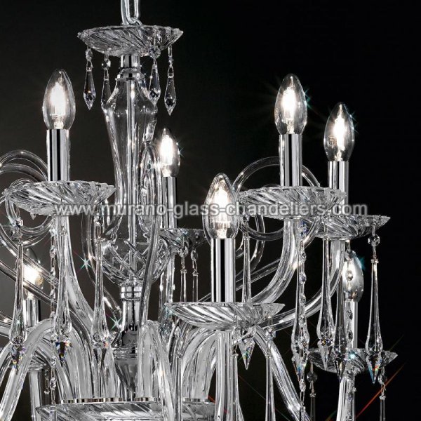 MURANO GLASS CHANDELIERSۥꥢͥ󥬥饹ǥꥢ12AMADEOסW960H730mm