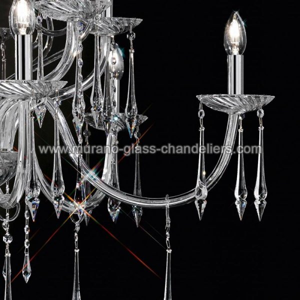 MURANO GLASS CHANDELIERSۥꥢͥ󥬥饹ǥꥢ12AMADEOסW960H730mm