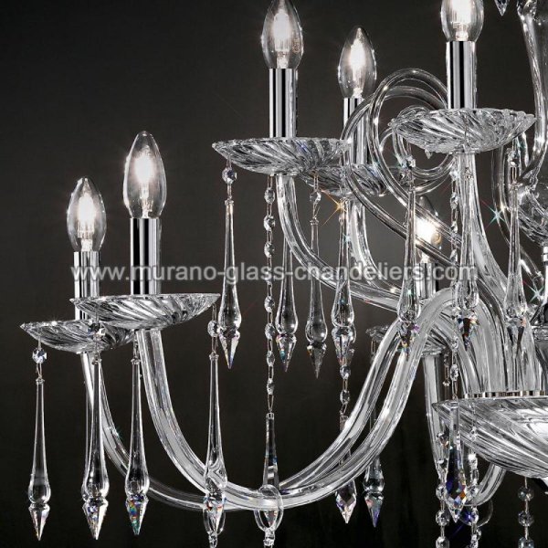 MURANO GLASS CHANDELIERSۥꥢͥ󥬥饹ǥꥢ12AMADEOסW960H730mm