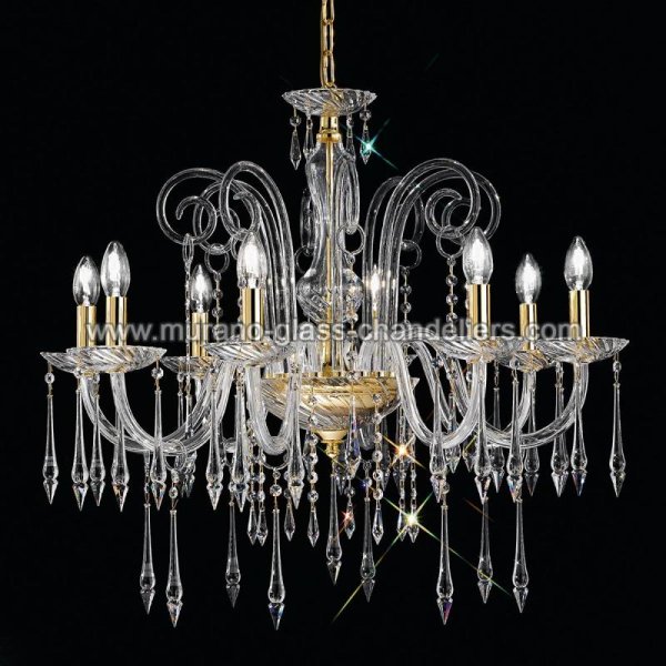 MURANO GLASS CHANDELIERSۥꥢͥ󥬥饹ǥꥢ8AMADEOסW750H640mm