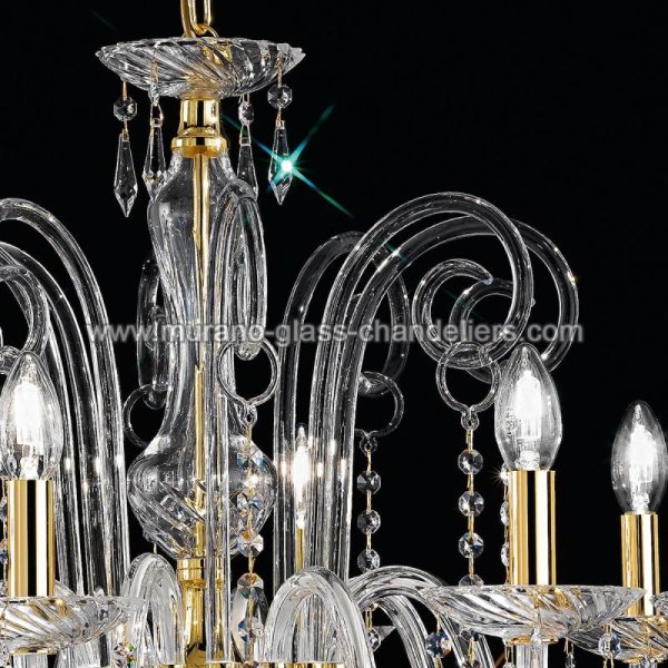 MURANO GLASS CHANDELIERSۥꥢͥ󥬥饹ǥꥢ8AMADEOסW750H640mm