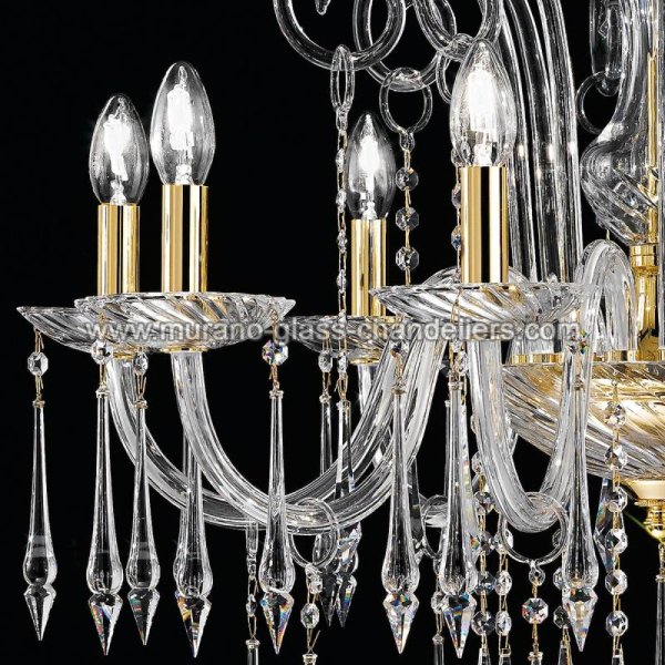 MURANO GLASS CHANDELIERSۥꥢͥ󥬥饹ǥꥢ8AMADEOסW750H640mm