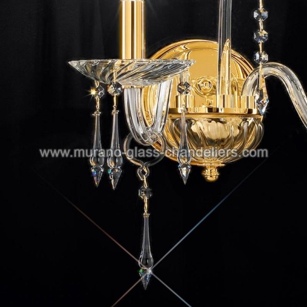 MURANO GLASS CHANDELIERSۥꥢͥ󥬥饹饤2AMADEOסW390D300H470mm