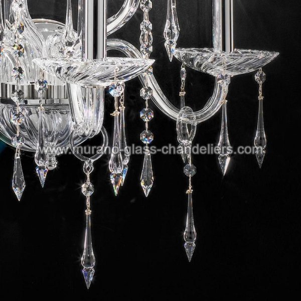 MURANO GLASS CHANDELIERSۥꥢͥ󥬥饹饤5AMADEOסW480D310H450mm