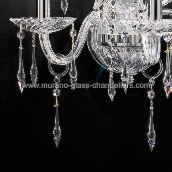 MURANO GLASS CHANDELIERSۥꥢͥ󥬥饹饤5AMADEOסW480D310H450mm