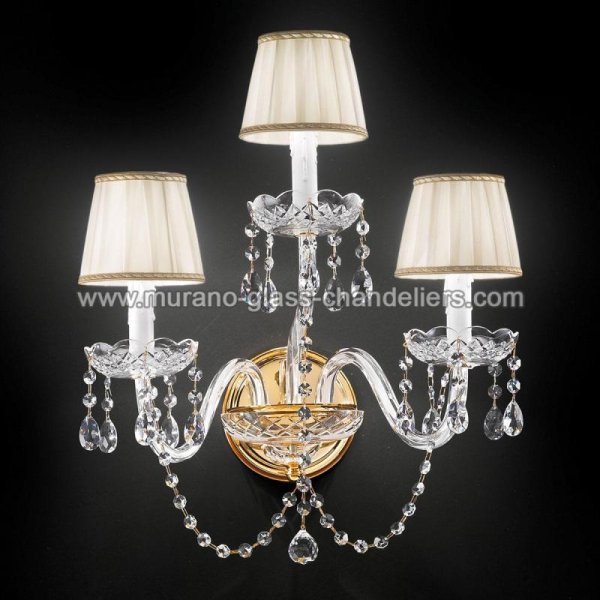 MURANO GLASS CHANDELIERSۥꥢͥ󥬥饹饤3BARBIERIסW480D320H540mm