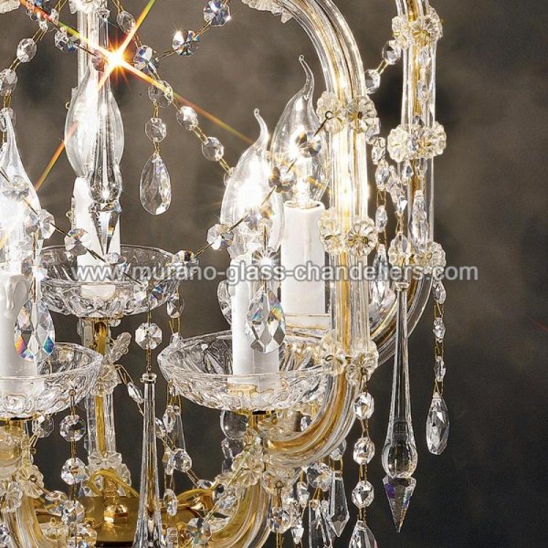 MURANO GLASS CHANDELIERSۥꥢͥ󥬥饹饤5BARICCOסW450H640mm