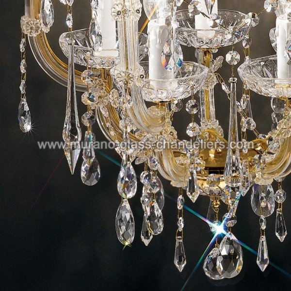 MURANO GLASS CHANDELIERSۥꥢͥ󥬥饹饤5BARICCOסW450H640mm