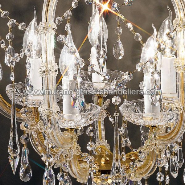 MURANO GLASS CHANDELIERSۥꥢͥ󥬥饹饤5BARICCOסW450H640mm