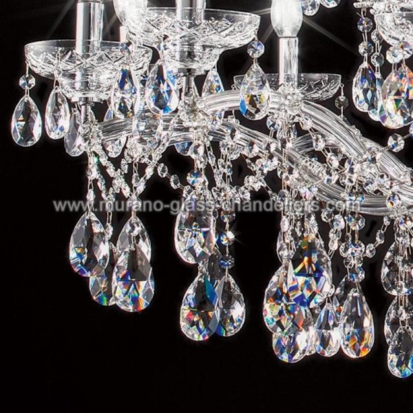 MURANO GLASS CHANDELIERSۥꥢͥ󥬥饹ǥꥢ18BOCCIONIסW1170H850mm