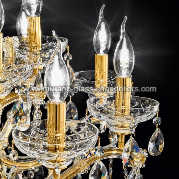 MURANO GLASS CHANDELIERSۥꥢͥ󥬥饹ǥꥢ15BOCCIONIסW1170H850mm