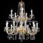 【MURANO GLASS CHANDELIERS】イタリア・ヴェネチアンガラスシャンデリア15灯「BOTTICELLI」（W850×H850mm）<img class='new_mark_img2' src='https://img.shop-pro.jp/img/new/icons1.gif' style='border:none;display:inline;margin:0px;padding:0px;width:auto;' />