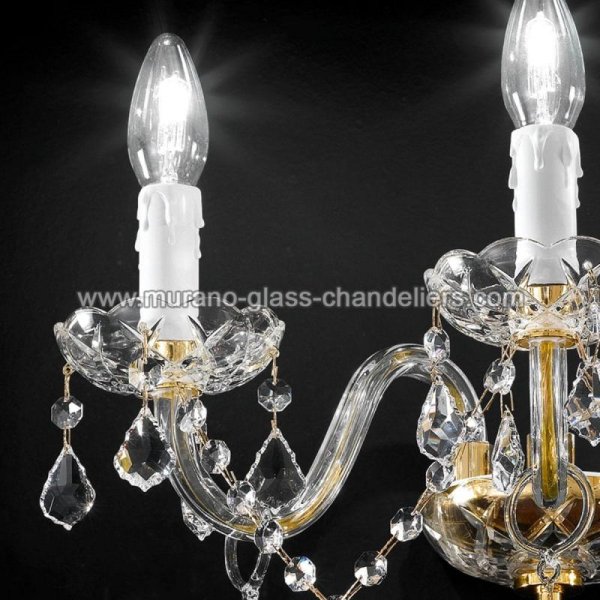 MURANO GLASS CHANDELIERSۥꥢͥ󥬥饹饤3BOCCIONIסW400D280H320mm