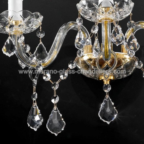 MURANO GLASS CHANDELIERSۥꥢͥ󥬥饹饤3BOCCIONIסW400D280H320mm