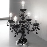 【MURANO GLASS CHANDELIERS】イタリア・ヴェネチアンガラステーブルライト5灯「BRINDISI」（W500×H570mm）