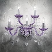 【MURANO GLASS CHANDELIERS】イタリア・ヴェネチアンガラスウォールライト5灯「BRINDISI」（W480×D310×H320mm）<img class='new_mark_img2' src='https://img.shop-pro.jp/img/new/icons1.gif' style='border:none;display:inline;margin:0px;padding:0px;width:auto;' />