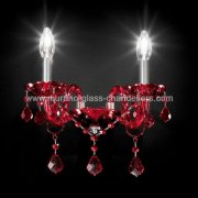 【MURANO GLASS CHANDELIERS】イタリア・ヴェネチアンガラスウォールライト2灯「BRINDISI」（W310×D260×H340mm）<img class='new_mark_img2' src='https://img.shop-pro.jp/img/new/icons1.gif' style='border:none;display:inline;margin:0px;padding:0px;width:auto;' />