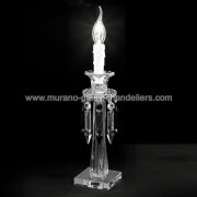 【MURANO GLASS CHANDELIERS】イタリア・ヴェネチアンガラステーブルライト1灯「CIMA」（W100×H380mm）<img class='new_mark_img2' src='https://img.shop-pro.jp/img/new/icons1.gif' style='border:none;display:inline;margin:0px;padding:0px;width:auto;' />