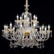 【MURANO GLASS CHANDELIERS】イタリア・ヴェネチアンガラスシャンデリア18灯「CIMABUE」（W1070×H860mm）<img class='new_mark_img2' src='https://img.shop-pro.jp/img/new/icons1.gif' style='border:none;display:inline;margin:0px;padding:0px;width:auto;' />