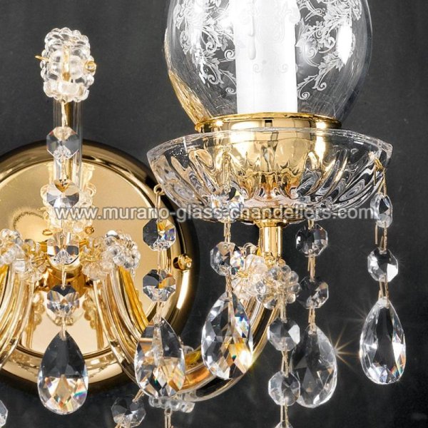 MURANO GLASS CHANDELIERSۥꥢͥ󥬥饹饤2MICHELANGELOסW290D210H420mm