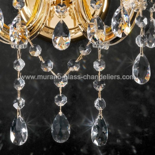 MURANO GLASS CHANDELIERSۥꥢͥ󥬥饹饤2MICHELANGELOסW290D210H420mm